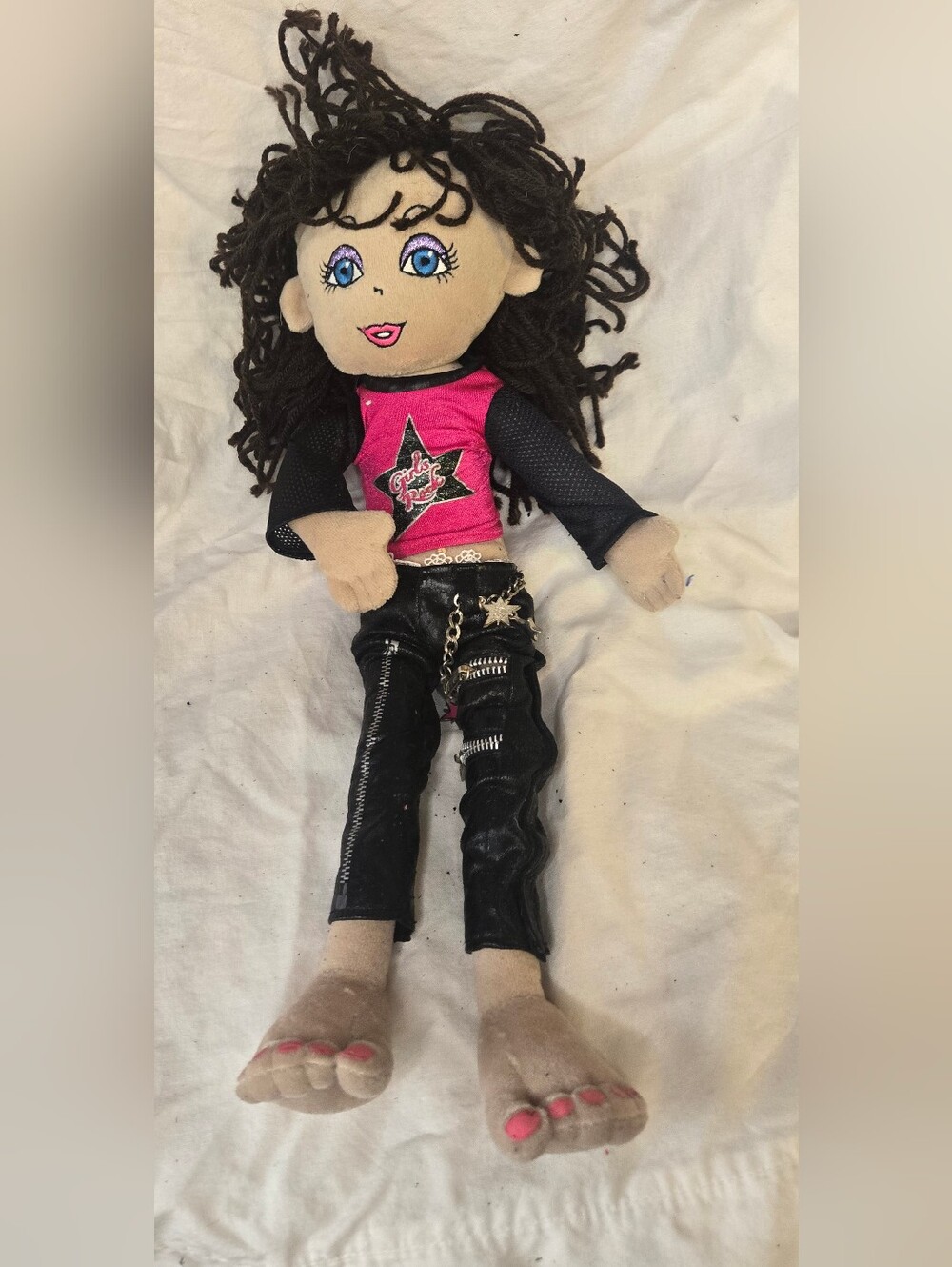 Friends 2b Made Doll Rock Star Outfit Brown Hair Blue Eyes Vtg Build A Bear